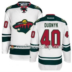 Reebok Maillot de Hockey Minnesota Wild Devan Dubnyk #40 Extérieur blanc - Homme