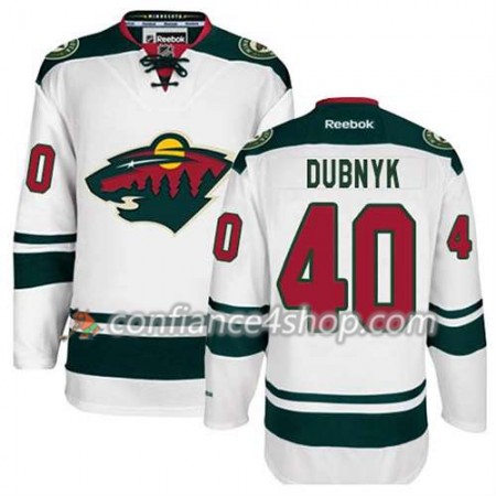 Reebok Maillot de Hockey Minnesota Wild Devan Dubnyk #40 Extérieur blanc - Homme Reebok Maillot de Hockey Minnesota Wild Devan Dubnyk #40 Extérieur blanc - Homme