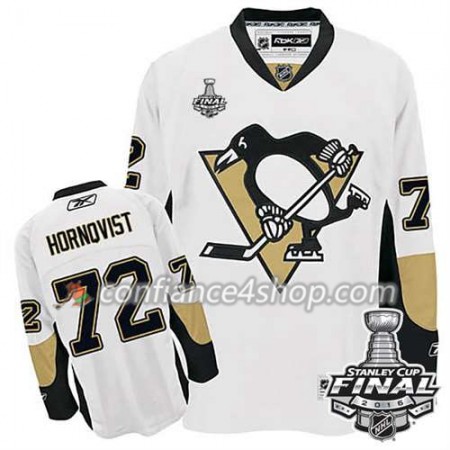Reebok Maillot de Hockey Pittsburgh Penguins Patric Hornqvist #72 blanc Extérieur 2016 Stanley Cup - Homme