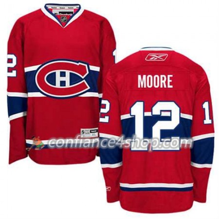 Reebok Maillot de Hockey Montreal Canadiens Dickie Moore #12 Domicile rouge - Homme