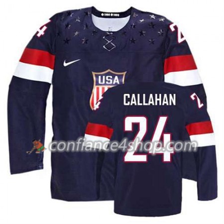 Maillot de Hockey Premier Olympic-USA Team Ryan Callahan #24 Extérieur Noir - Femme