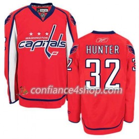 Reebok Maillot de Hockey Washington Capitals Dale Hunter #32 Domicile blanc - Homme