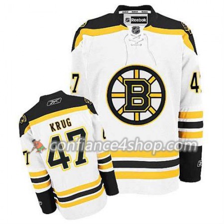 Reebok Maillot de Hockey Boston Bruins Torey Krug #47 Extérieur blanc - Homme Reebok Maillot de Hockey Boston Bruins Torey Krug #47 Extérieur blanc - Homme