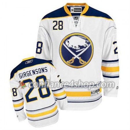 Reebok Maillot de Hockey Buffalo Sabres Zemgus Girgensons #28 Extérieur blanc - Homme