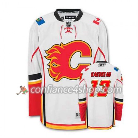 Reebok Maillot de Hockey Calgary Flames Johnny Gaudreau #13 Extérieur blanc - Homme
