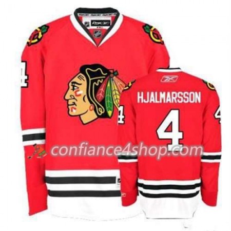 Reebok Maillot de Hockey Chicago Blackhawks Niklas Hjalmarsson 4 rouge Domicile - Femme