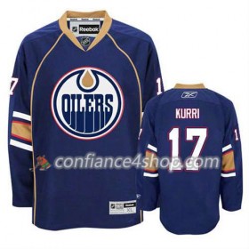 Reebok Maillot de Hockey Edmonton Oilers Jari Kurri #17 Third Bleu marin - Homme