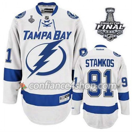 Maillot de Hockey Tampa Bay Lightning Steven Stamkos #91 Extérieur blanc 2015 Stanley Cup - Enfant