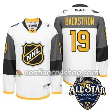 Maillot de Hockey 2016 All-Star Washington Capitals Nicklas Backstrom #19 Noir - Homme