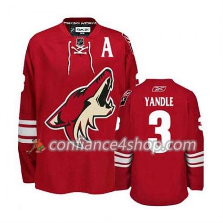 Reebok Maillot de Hockey Phoenix Coyotes Keith Yandle 3 Rouge Domicile - Homme