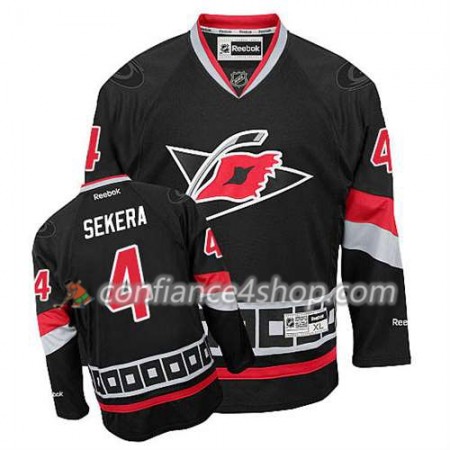 Reebok Maillot de Hockey Carolina Hurricanes Andrej Sekera #4 Third Noir - Homme
