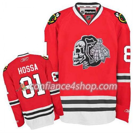 Maillot de Hockey Chicago Blackhawks Marian Hossa #81 Skull 2014 Stadium Series rouge - Enfant