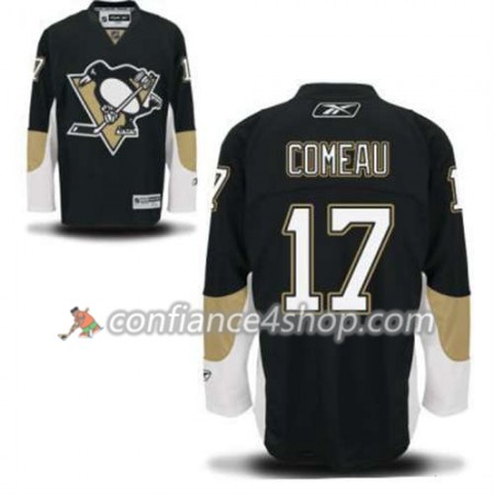 Reebok Maillot de Hockey Pittsburgh Penguins Blake Comeau 17 Noir Domicile - Homme