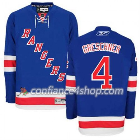 Reebok Maillot de Hockey New York Rangers Ron Greschner #4 Domicile Bleu royal - Homme Reebok Maillot de Hockey New York Rangers Ron Greschner #4 Domicile Bleu royal - Homme