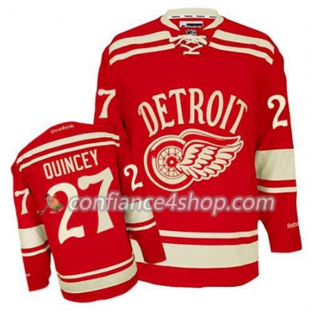 Reebok Maillot de Hockey Detroit Red Wings Kyle Quincey #27 2014 Winter Classic rouge - Homme