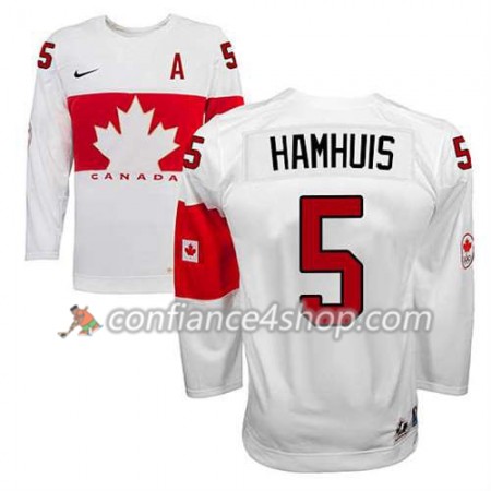Maillot de Hockey Premier Olympic-Canada Team Dan Hamhuis #5 Domicile blanc - Homme