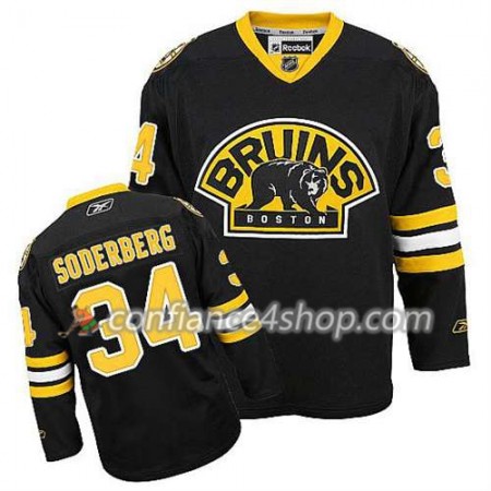 Reebok Maillot de Hockey Boston Bruins Carl Soderberg #34 Third Noir - Homme