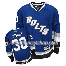 Reebok Maillot de Hockey Tampa Bay Lightning Ben Bishop #30 Third Bleu - Homme