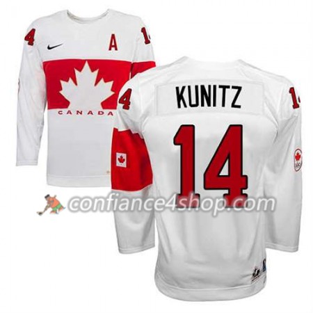 Maillot de Hockey Premier Olympic-Canada Team Chris Kunitz #14 Domicile blanc - Homme