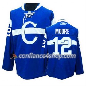 Reebok Maillot de Hockey Montreal Canadiens Dickie Moore #12 Third Bleu - Homme