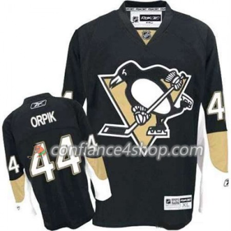 Reebok Maillot de Hockey Pittsburgh Penguins Brooks Orpik 44 Noir Domicile - Homme