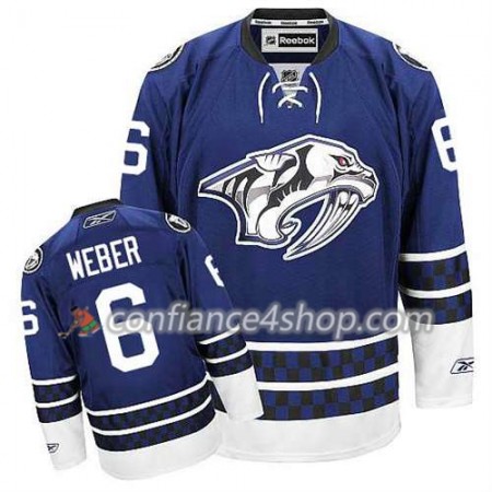 Reebok Maillot de Hockey Nashville Predators Shea Weber #6 Third Bleu - Homme