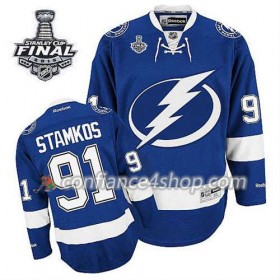 Maillot de Hockey Tampa Bay Lightning Steven Stamkos #91 Domicile 2015 Stanley Cup - Homme