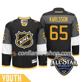 Maillot de Hockey 2016 All-Star Ottawa Senators Erik Karlsson #65 Noir - Enfant