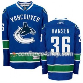 Reebok Maillot de Hockey Vancouver Canucks Jannik Hansen #36 Domicile Bleu marin - Homme