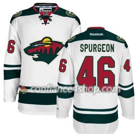 Reebok Maillot de Hockey Minnesota Wild Jared Spurgeon #46 Extérieur blanc - Homme Reebok Maillot de Hockey Minnesota Wild Jared Spurgeon #46 Extérieur blanc - Homme