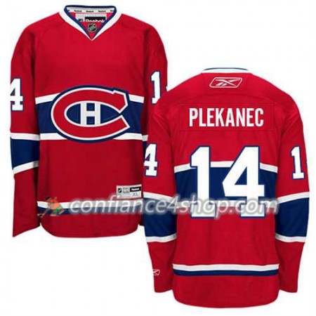 Reebok Maillot de Hockey Montreal Canadiens Tomas Plekanec #14 Domicile rouge - Homme