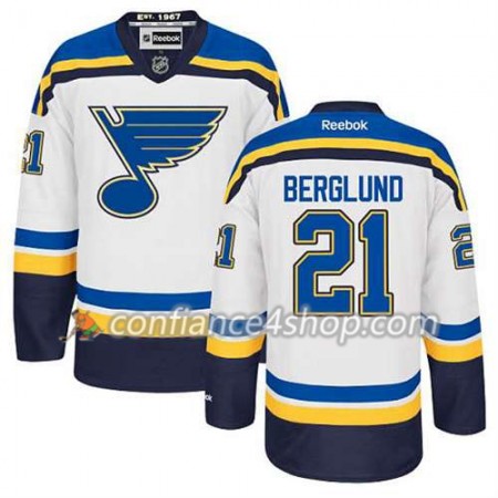 Reebok Maillot de Hockey St. Louis Blues Patrik Berglund #21 Extérieur blanc - Homme