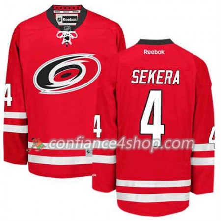 Reebok Maillot de Hockey Carolina Hurricanes Andrej Sekera #4 Domicile rouge - Homme