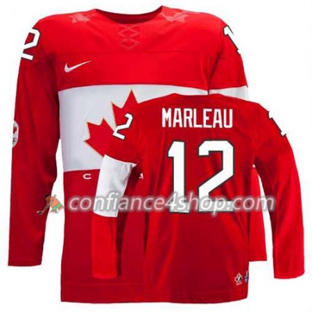Maillot de Hockey Premier Olympic-Canada Team Patrick Marleau #12 Extérieur rouge - Homme