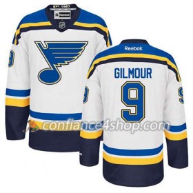 Reebok Maillot de Hockey St. Louis Blues Doug Gilmour #9 Extérieur blanc - Homme