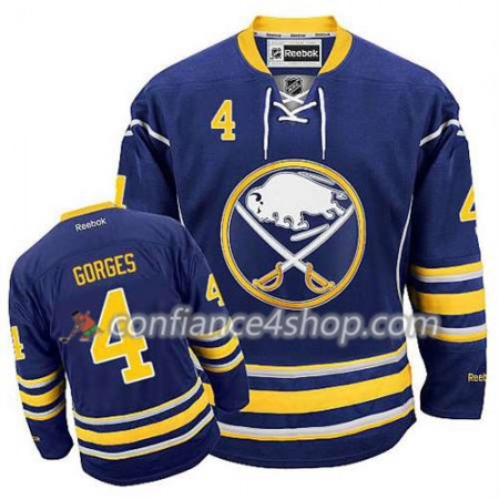 Reebok Maillot de Hockey Buffalo Sabres Josh Gorges #4 Domicile Or - Homme
