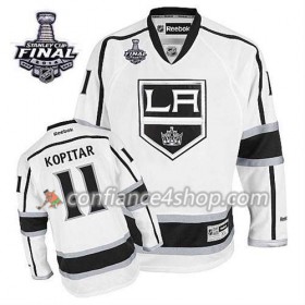 Maillot de Hockey Los Angeles Kings Anze Kopitar #11 Extérieur blanc 2014 Stanley Cup - Homme