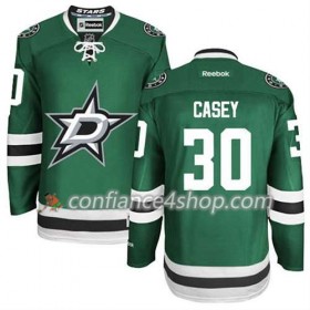 Reebok Maillot de Hockey Dallas Stars Jon Casey #30 Domicile Noir - Homme