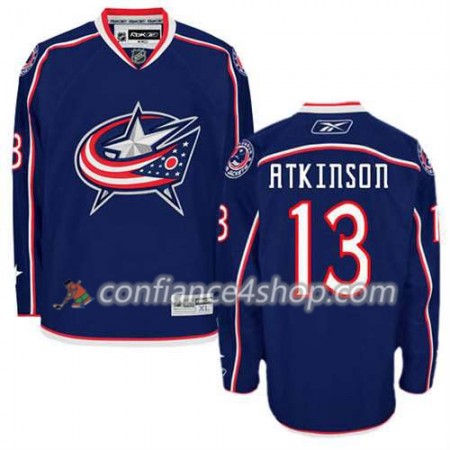 Reebok Maillot de Hockey Columbus Blue Jackets Cam Atkinson #13 Domicile Bleu marin - Homme