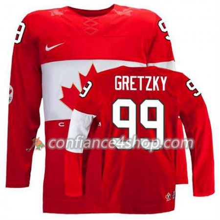 Maillot de Hockey Premier Olympic-Canada Team Wayne Gretzky #99 Extérieur rouge - Homme