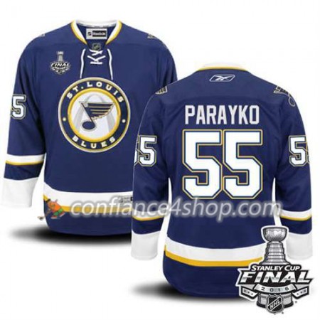 Reebok Maillot de Hockey St. Louis Blues Colton Parayko #55 Bleu marin Third 2016 Stanley Cup - Homme