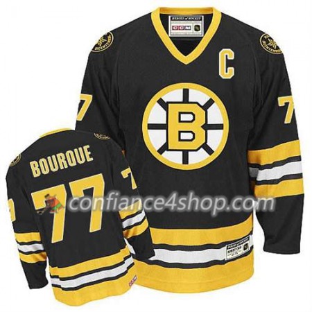 Reebok Maillot de Hockey Boston Bruins Ray Bourque #77 Domicile Noir - Homme