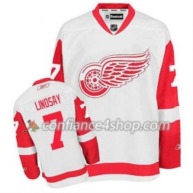 Reebok Maillot de Hockey Detroit Red Wings Ted Lindsay #7 Extérieur blanc - Homme