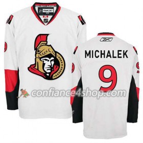 Reebok Maillot de Hockey Ottawa Senators Milan Michalek #9 Extérieur blanc - Homme