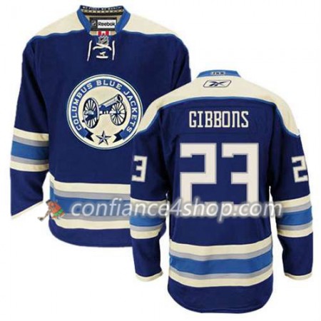 Reebok Maillot de Hockey Columbus Blue Jackets Brian Gibbons #23 Third Bleu marin - Homme