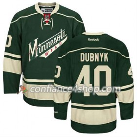 Reebok Maillot de Hockey Minnesota Wild Devan Dubnyk #40 Third vert - Homme