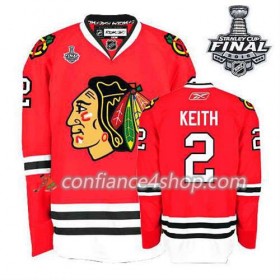 Maillot de Hockey Chicago Blackhawks Duncan Keith #2 Domicile rouge 2015 Stanley Cup - Femme
