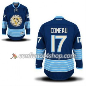 Reebok Maillot de Hockey Pittsburgh Penguins Blake Comeau 17 Bleu marin Third Vintage - Homme