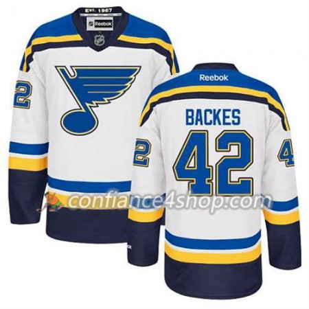 Reebok Maillot de Hockey St. Louis Blues David Backes #42 Extérieur blanc - Homme