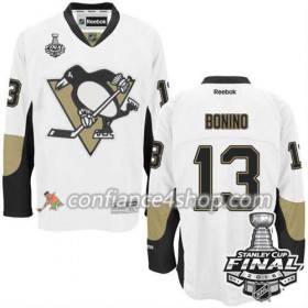 Reebok Maillot de Hockey Pittsburgh Penguins Nick Bonino #13 blanc Extérieur 2016 Stanley Cup - Homme